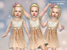 Sims 4 — Toddler Girl Sequin Dress  [NEEDS TODDLER STUFF] by lillka — Toddler Girl Sequin Dress New item / one style I