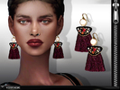 Sims 4 — MFS Shay Earrings by MissFortune — NEw Mesh - Standalone - 7 Colors