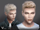 Sims 4 — WINGS-OS1113 by wingssims — This hair style has 20 kinds of color File size is about 27MB Hope you like it!