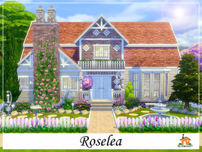Sims 4 — Roselea by sharon337 — Roselea is a family home built on a 30 x 20 lot. Value $155,092 It has 2 Bedrooms, 2