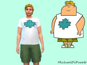 Sims 4 — Owen Total Drama T-Shirt by MichaelDiPuorto — Total Drama Owen's T-Shirt