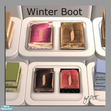 Sims 2 — Winter Boot Boxed by DOT — Winter Boot Boxed. Sims2 by DOT of The Sims Resource.