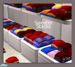 Sims 2 — Sweater Stacks by DOT — Sweater Stacks. 4 meshes. Sims2 by DOT of The Sims Resource.