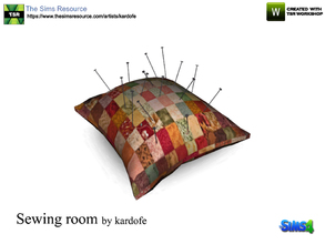 Sims 4 — kardofe_Sewing room_Pincushion by kardofe — Pachwort pincushion with nailed pins