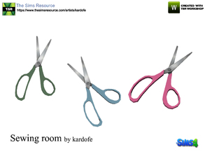 Sims 4 — kardofe_Sewing room_Scissors by kardofe — Scissors to cut fabrics in three color options