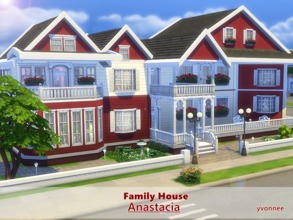 Sims 4 — Anastacia - NO CC by yvonnee2 — Family House Anastacia is a wondefrul place for large family. This house is good