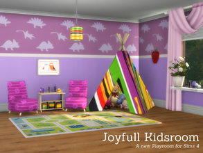 Sims 4 — Joyfull Kidsroom by Angela — Joyfull Kidsroom. This set is remade from Sims 3, All new textures. Set contains