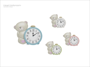 Sims 4 — [Heart kidsroom] - alarm clock by Severinka_ — Alarm clock From the set 'Heart kidsroom' Build / Buy category:
