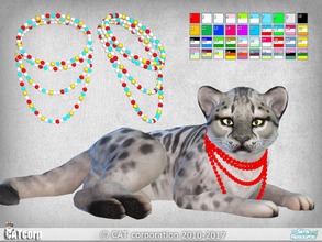 Sims 4 — Beads for cats by CATcorp by CATcorp — 40 recolors for all furs