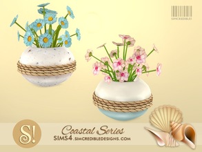 Sims 4 — Coastal Extras - begonia and aster by SIMcredible! — by SIMcredibledesigns.com available at TSR 2 colors in 4