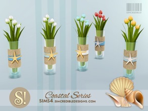 Sims 4 — Coastal Extras - tulips by SIMcredible! — by SIMcredibledesigns.com available at TSR 4 colors in 5 variations