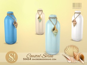 Sims 4 — Coastal Extras - tall empty vase bejeweled by SIMcredible! — by SIMcredibledesigns.com available at TSR 4 colors