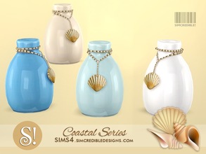 Sims 4 — Coastal Extras - small empty vase bejeweled by SIMcredible! — by SIMcredibledesigns.com available at TSR 4