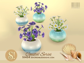 Sims 4 — Coastal Extras - violet and daisy by SIMcredible! — by SIMcredibledesigns.com available at TSR 2 colors in 4
