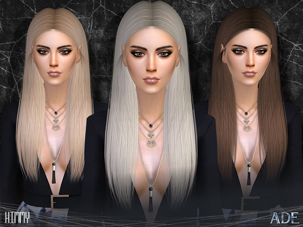 Sims 4 — Ade - Kimmy by Ade_Darma — New Hair mesh 27 colors + 9 Ombres no morph smooth bones assignment support with hats