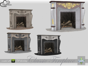 Sims 4 — Classic Fireplace  by BuffSumm — Part of the *Classic Fireplace* Set ***TSRAA***