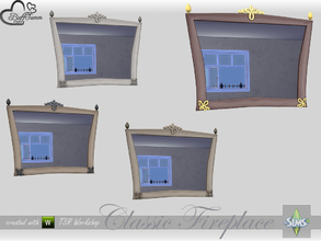 Sims 4 — Classic Fireplace Wallmirror by BuffSumm — Part of the *Classic Fireplace* Set ***TSRAA***