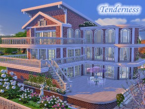 Sims 4 — Tenderness by Sims_House — This house is in warm tones of pink, chocolate and cream, classic, romantic and