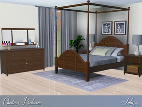 Sims 3 — Chester Bedroom by Lulu265 — This bedroom set includes a lovely canopied bed, with matching nightstand and