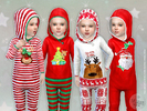 Sims 4 — Christmas Sleepsuit by lillka — Christmas Sleepsuit for Toddler New item / 4 styles I hope you like it :)
