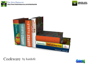 Sims 4 — kardofe_Cookware_Cookbook by kardofe — Cookbook books
