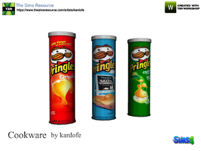 Sims 4 — kardofe_Cookware_Potatoes by kardofe — Three pots of potatoes Pringles