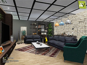 Sims 3 — Vega Living Room  by ArtVitalex — - Vega Living Room - ArtVitalex@TSR, Jun 2016 - All objects are recolorable -