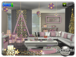 Sims 4 — Yibas christmas living room by jomsims — for christmas this yea a creat yibas christmas collection. here the