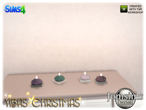Sims 4 — yibas christmas dining candle 2 by jomsims — yibas christmas dining candle 2