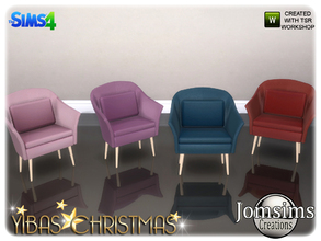 Sims 4 — yibas christmas dining chair by jomsims — yibas christmas dining chair texturing effects