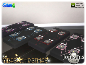 Sims 4 — yibas christmas dining clothe table with deco by jomsims — yibas christmas dining clothe table with deco