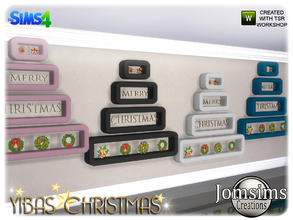 Sims 4 — yibas christmas dining wall deco by jomsims — yibas christmas dining wall deco