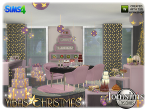 Sims 4 — Yibas christmas dining room by jomsims — And for the collection yibas here the dining room. dining table. table