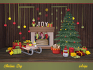 Sims 4 — Christmas Day by soloriya — Christmas decorative set. Has 3 color palettes and 3-6 color variations for each