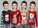 Sims 4 — Knit Winter Jumper for Boys by lillka — Knit Winter Jumper for Boys New item / 4 styles I hope you like it :)