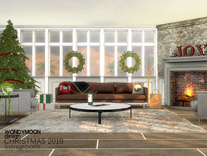 Sims 4 — Christmas 2018 Livingroom by wondymoon — - Christmas 2018 Livingroom - Wondymoon|TSR - Creations'2017 - Set