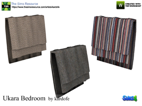 Sims 4 — kardofe_Ukara Bedroom_Blanket on chair by kardofe — Small blanket to place on the back of the chair, no need