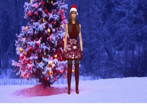 Sims 4 — santa dress - Romantic Garden needed by Mami003 — dress for fermale