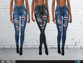 Sims 4 — ShakeProductions 89-1 by ShakeProductions — Skinny Jeans 4 Colors