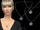 Sims 4 — NataliS_Sparkling snowflake pendant necklace by Natalis — Sparkling crystals snowflake pendant necklace.