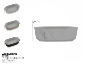 Sims 4 — Protactinium Bathtub by wondymoon — - Protactinium Bathroom - Bathtub - Wondymoon|TSR - Creations'2017