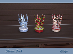 Sims 4 — Christmas Touch. Christmas Table Sculpture by soloriya — Christmas table sculpture. Part of Christmas Touch set.