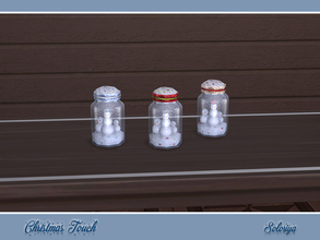 Sims 4 — Christmas Touch. Snowmen in a Jar by soloriya — Three snowmen in a jar. Part of Christmas Touch set. 3 color