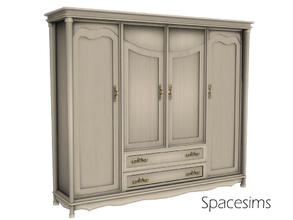Sims 4 — Richard bedroom - Dresser by spacesims — This majestic dresser is a fancy addition to your Sims' bedrooms.