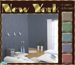 Sims 2 — New York by elmazzz — These walls will add a touch of New York urban luxury to your Sims home.