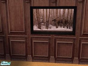 Sims 2 — A Walk in the Woods by drewsoltesz — A winter print, recolour of the Sims 2 original object \"That Place