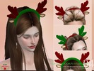 Sims 4 — S-Club ts4 WM Headwear antlers 201704 by S-Club — Headwear antlers for christmas, 5 swatches, male/female. Hope