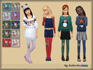 Sims 4 — Deer Tights  by bukovka — Tights for girls. Are installed autonomously, 10 variants of coloring.