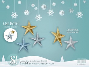 Sims 4 — Estrela Christmas wall star large by SIMcredible! — by SIMcredibledesigns.com available at TSR 5 colors