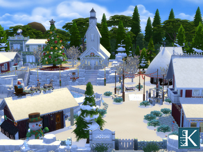 Sims 4 — Northern Lights by kilra2 — Merry Christmas and a Happy New Year! Welcome to our tiny village. Enjoy northern